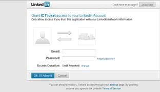 linkedinloginscherm
