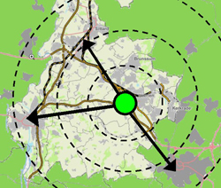 Kaart regio parkstad